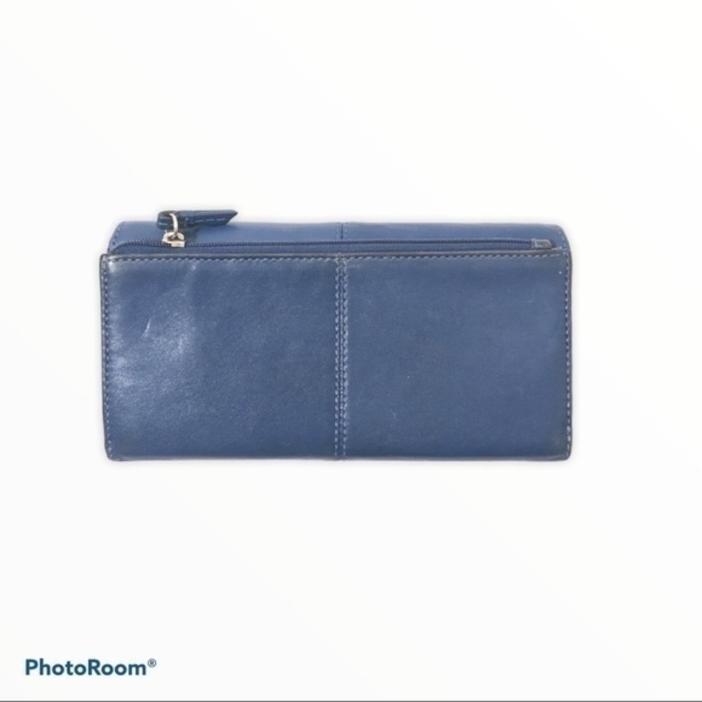 Coach Ashley blue leather checkbook wallet - Picture 2 of 13